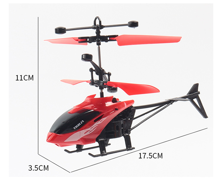 Dual Channel Suspension Rc Helicopter Anti Drop Induction Suspension Aircraft Charging Light Aircraft Children's Toys Gifts