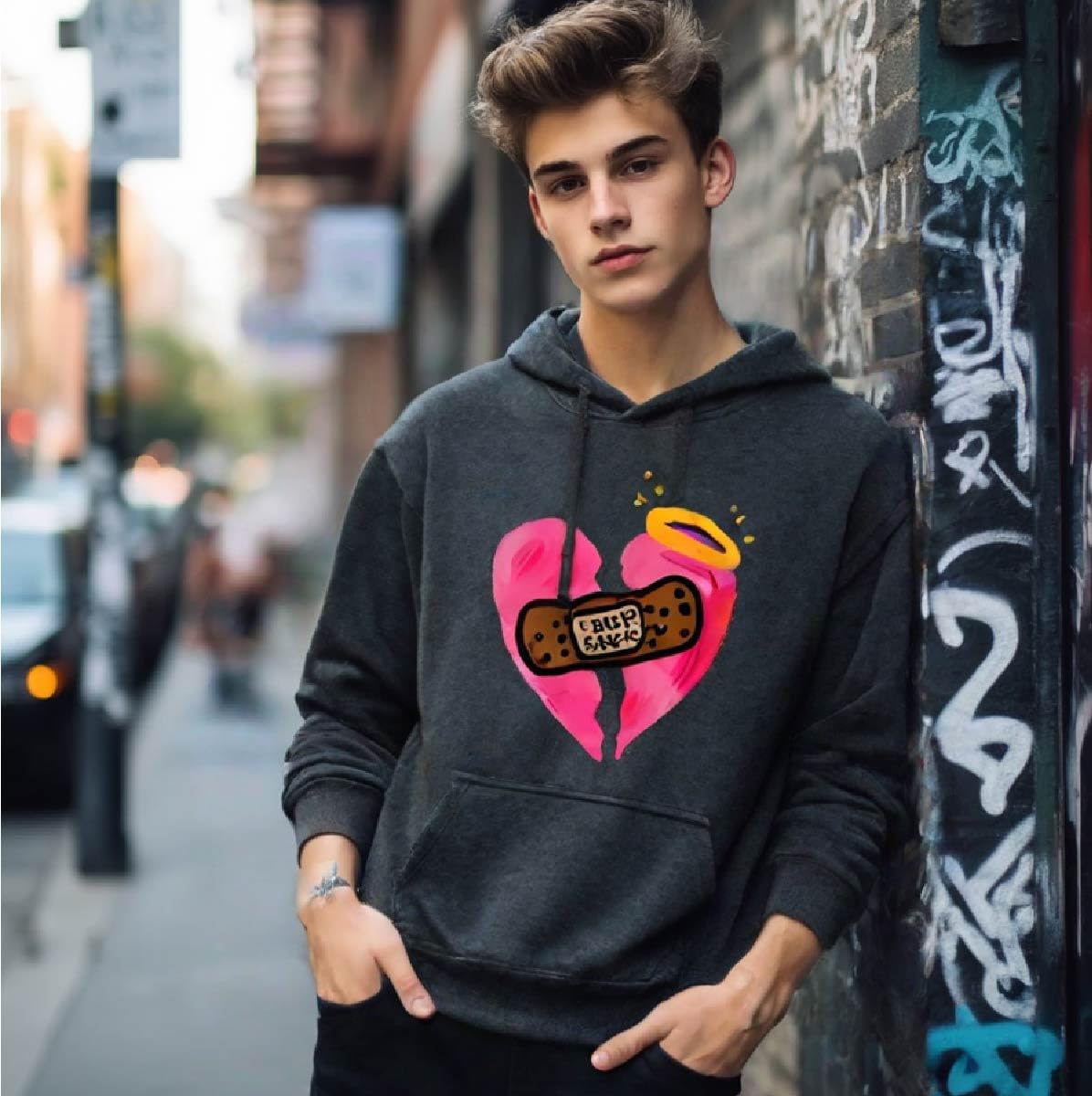 Graphic Hoodies for Men Women Unisex Washed Hoodie Oversized Sweatshirt Fear God