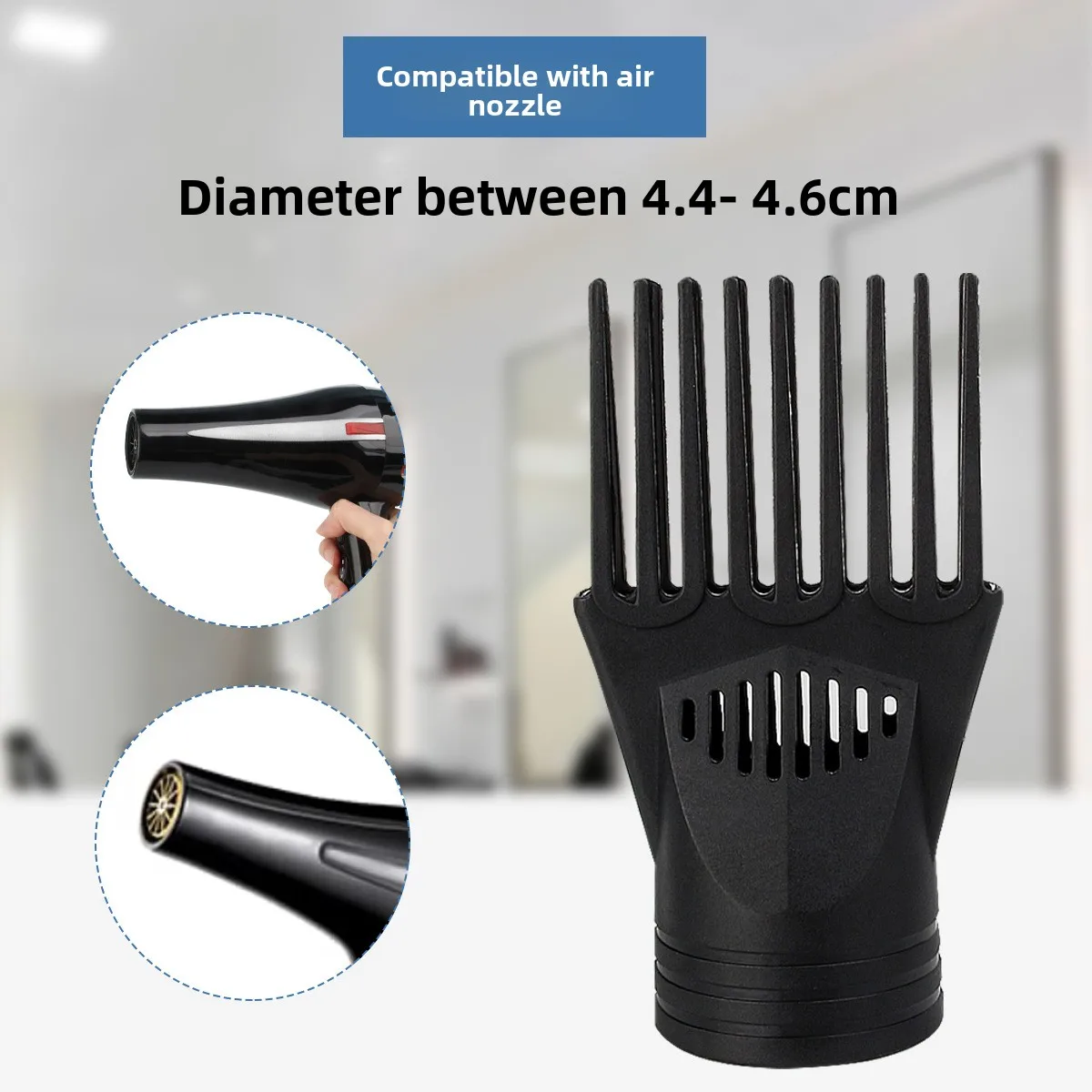 Salon Hair Straight Comb Dryer Nozzle