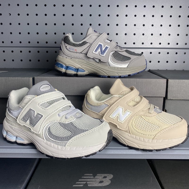 NB2002 children's shoes breathable and anti slip Velcro new sports shoes for boys and girls, casual and lightweight shoes