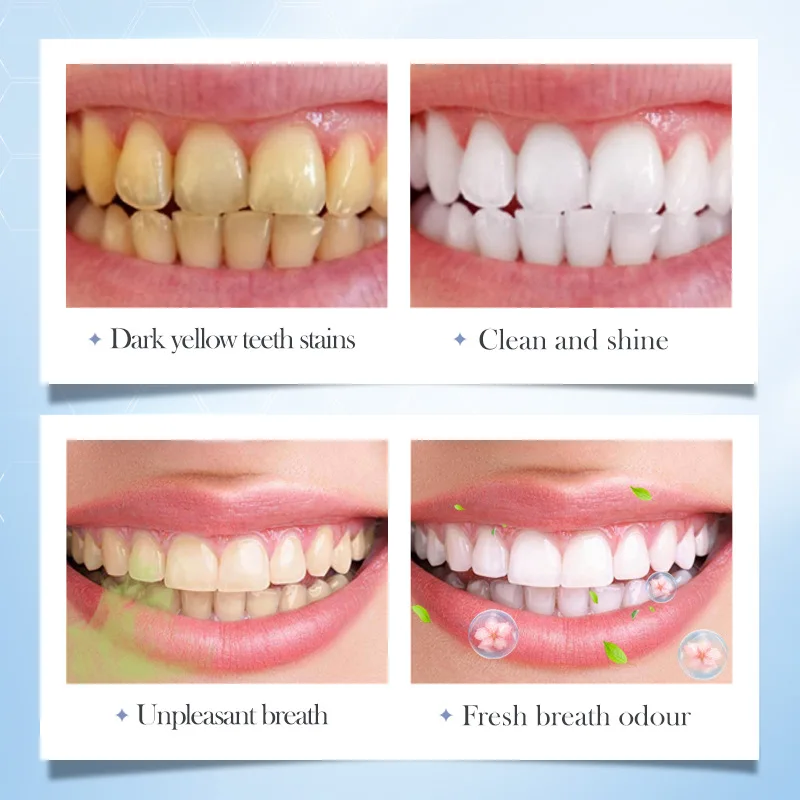 Sakura Flavor Solid Toothpaste Tablets Healthier Teeth Gums Teeth Whitening Remove Smoke Stains Fresher Breath Oral Care