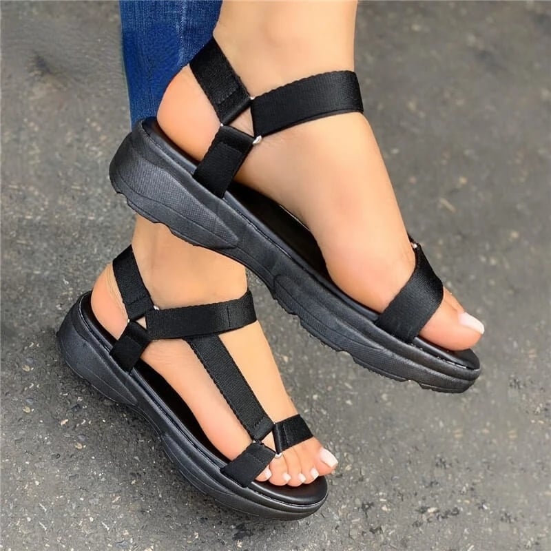 2023 New Big Size 43 Multi Colors Casual Shoes Beach Sandals Woman Flat Comfortable Sandals Female Light Sandales pour femmes