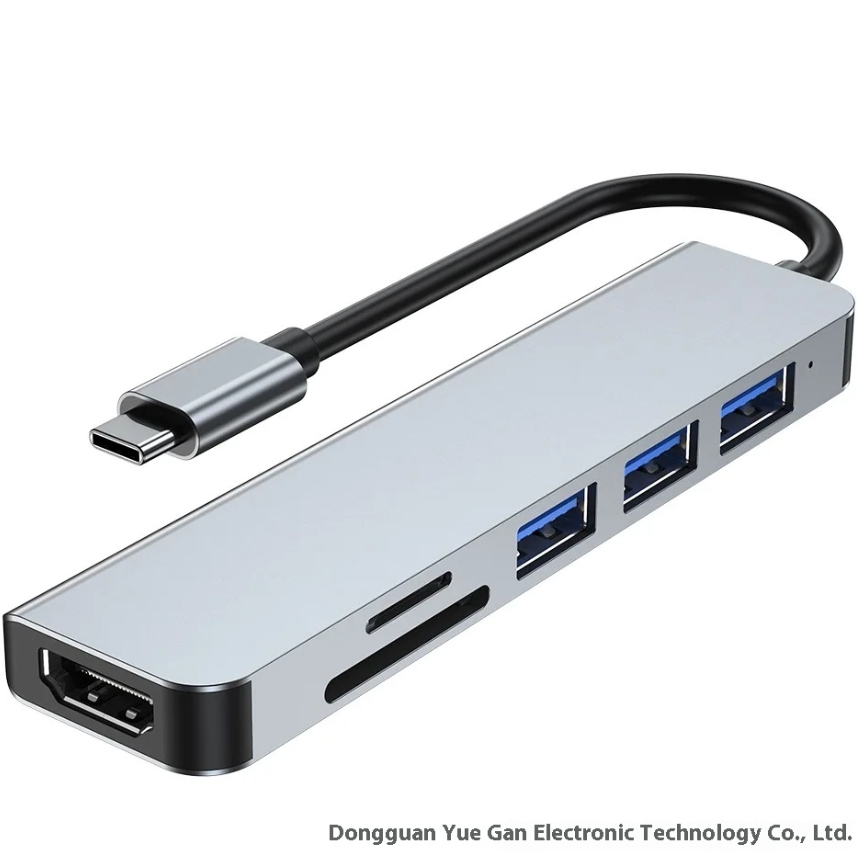 6ni1 2010N3 usb3.0+2.0*2+sd+tf+4K/30hz 4K HDMI compatible USB 3.0 2.0 C-type PD charging dock