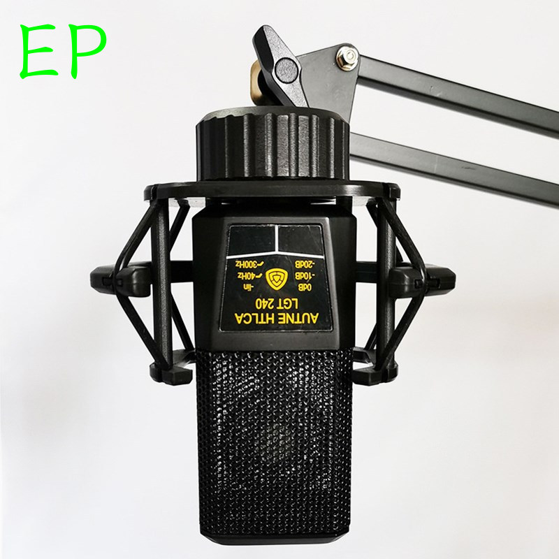 LGT240 Microphone Large Diaphragm Microphone Professional Condenser Microphone For Computer Sound Card Recording Microphone