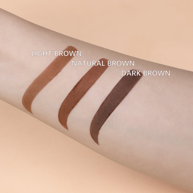 Eyebrow Stamp Shaping Waterproof Brow Powder Makeup Kit Natrual Eye Eyebrow Stick Hair Line Contour Dark Brown Lasting