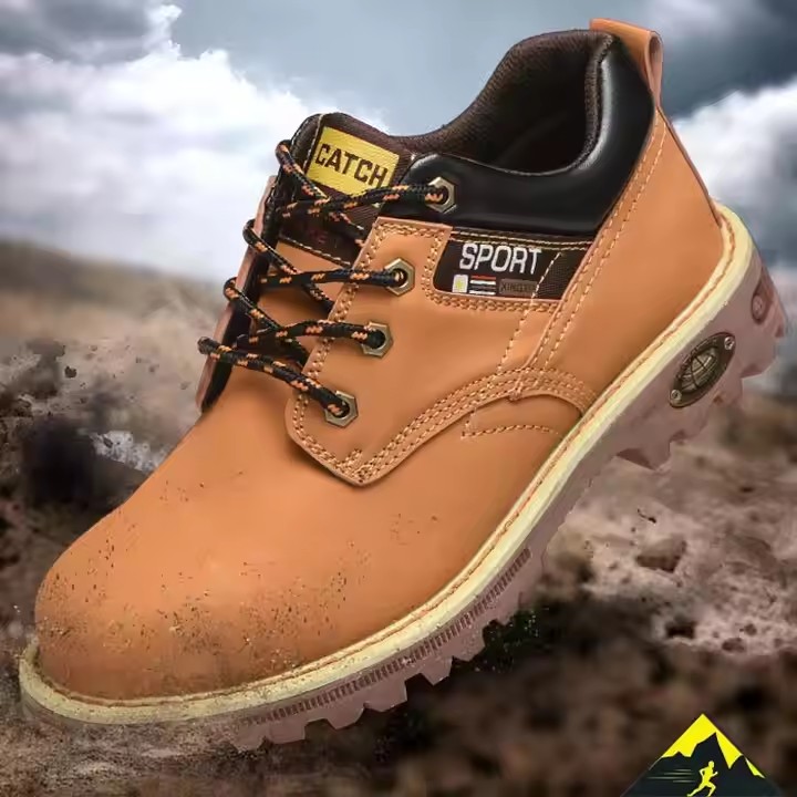 Fashion low cut steel toe protective safety shoes Men's work lacks boots Waterproof safety shoes