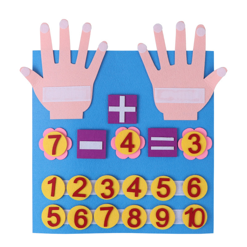 Children's Early Education Enlightenment Cognitive Mathematics Busy Board Felt Board