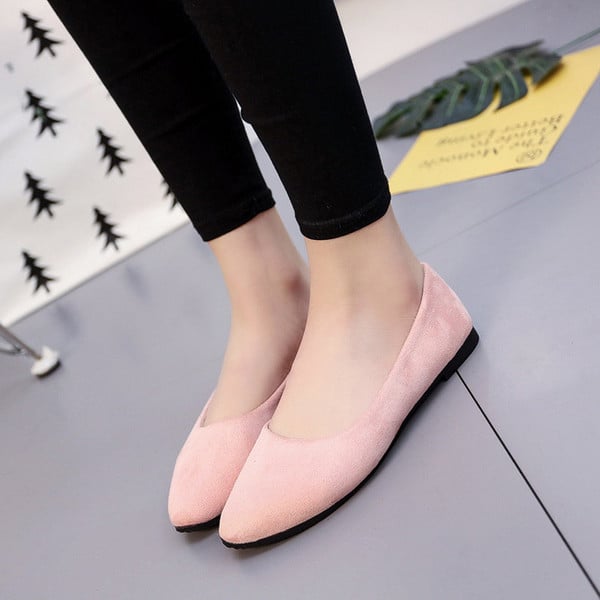 35-42 New women's shoes summer set foot lazy shoes flat casual shoes pointed work shoes