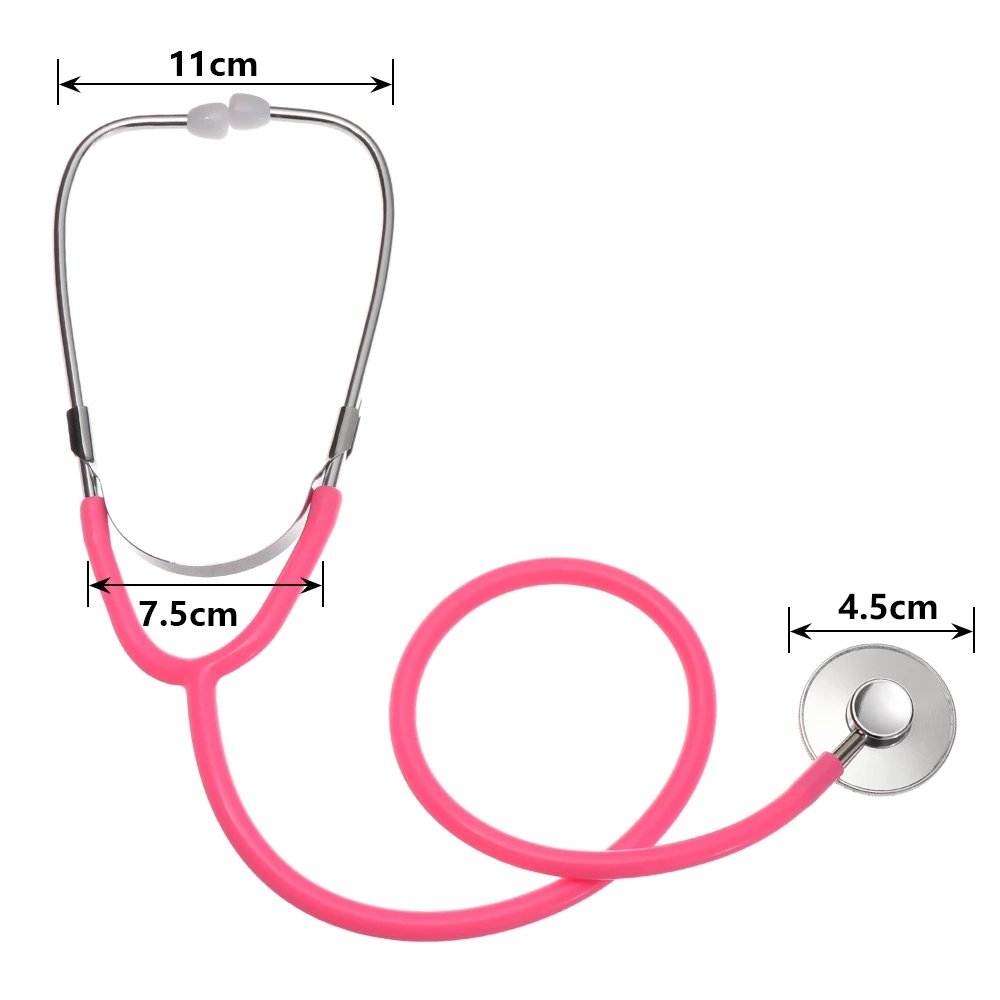 New Kids Stethoscope Toy Simulation Doctor's Toy Family Parent-Child Games Imitation Plastic Stethoscope Accessories 7 Colors