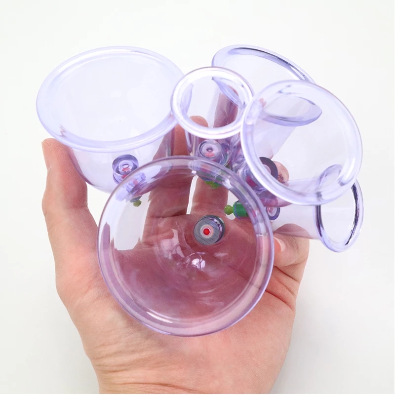 6 PCS Vacuum Cupping Set Chinese Medical Cupping Cups Cans Suction Cup Therapy Back Body Detox Massage Anti Cellulite Massager