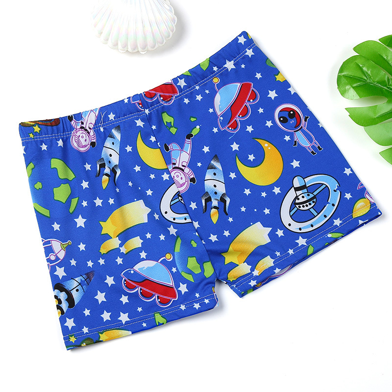 Children's swimming trunks baby swimsuit boy boxer cute cartoon shorts boy swimming trunks one size (30-65 catties)