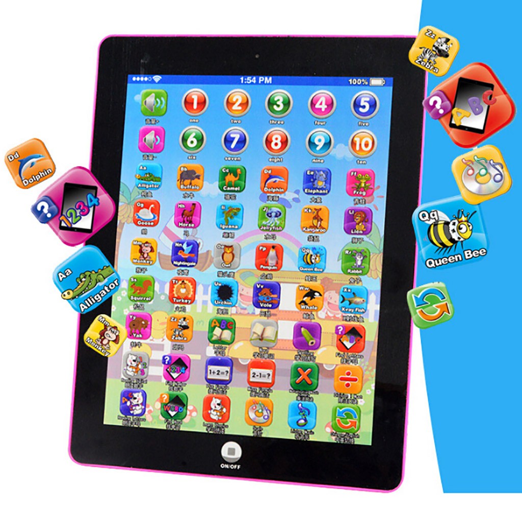 Toy Tablet English chinese Computer Laptop Kids Early Learning Education Electronic Early Machine