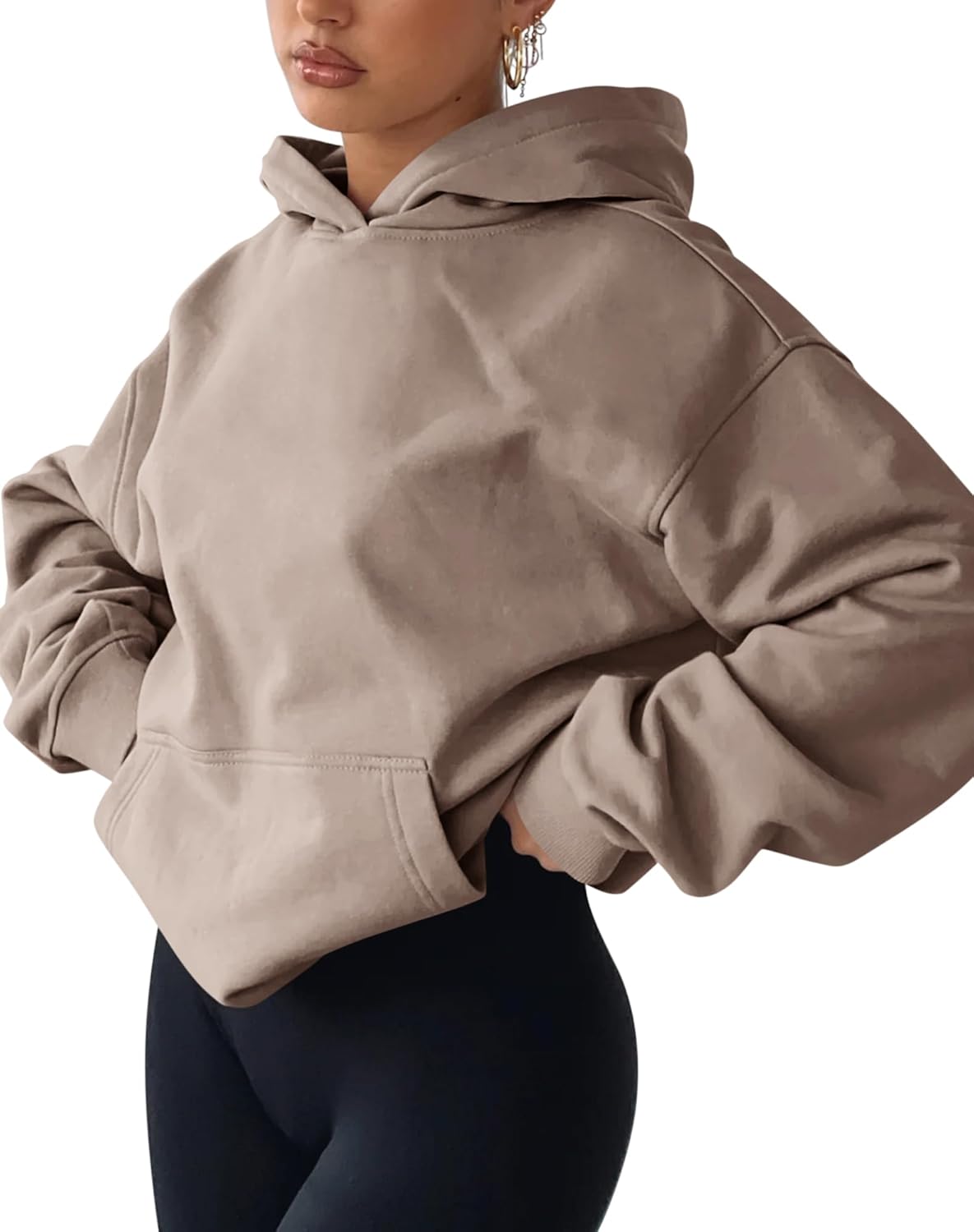 TICTICMIMI Women's Hoodies Sweatshirts Cute Long Sleeve Tops Loose Fleece Pullover Shirts with Pocket