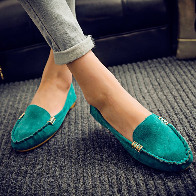 Plus Size 35-44 Women Flats Woman Loafers Candy Color Slip on Flat Shoes Ballet Flats Comfortable Ladies shoes zapatos mujer