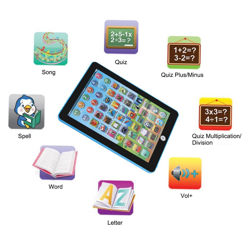 Learning machine tablet touch screen child baby early education English learning story telling music toy
