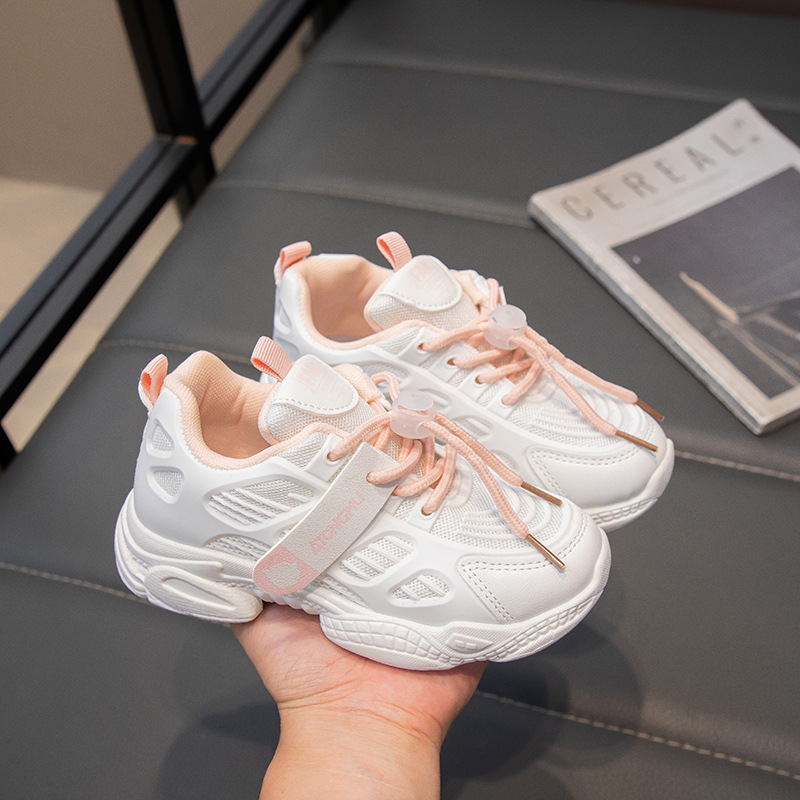 Children Sneakers Breathable Mesh Light Running Shoes New Sport Casual Footwear for Older Kid Trainers Boys Girls Chunky Sneaker