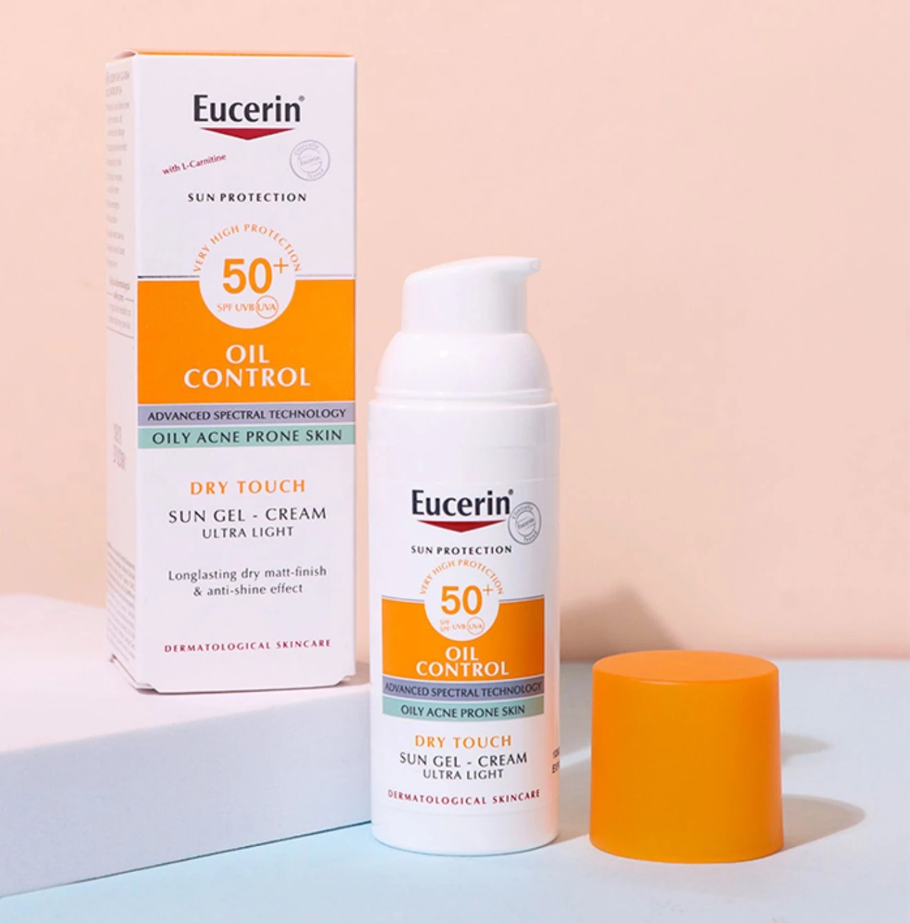 Eucerin Oil Control Sun Gel-Cream SPF 50+ Face Sunscreen UVA/UVB Protection Anti-Shine Suitable For Oily/Acne-Prone Skin 50ml