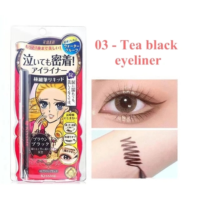1pcs Professional Black Eyeliner Quick-drying Waterproof Pen Long-lasting Not Blooming Liquid Lady Eye liner Smooth Makeup Tool