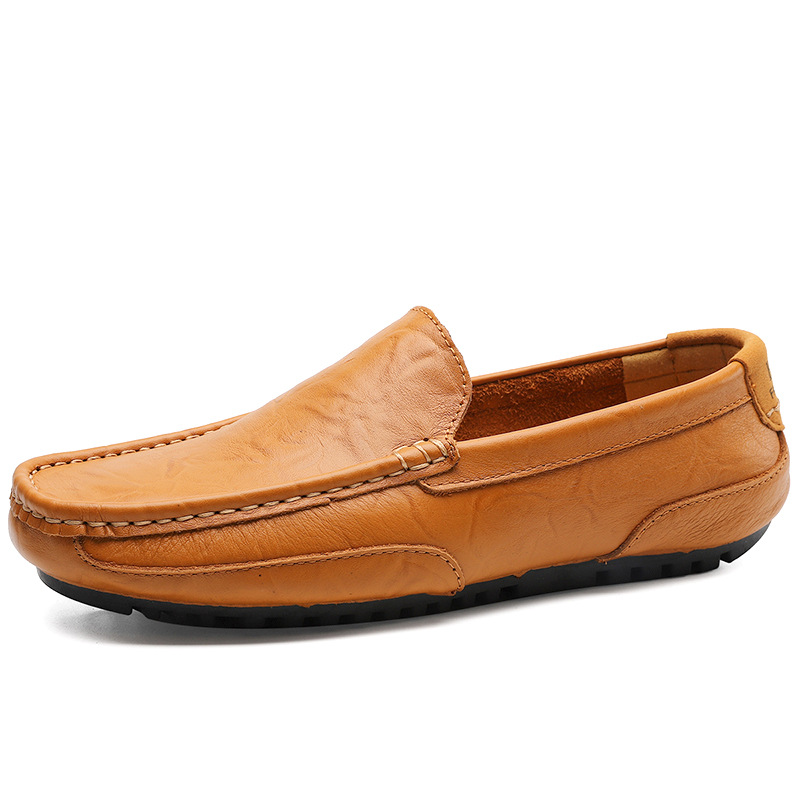 Men Casual Loafers Comfortable Leather Casual Shoes Men Sneakers New Spring Male Walking Loafers Casual Slip On Men Shoes