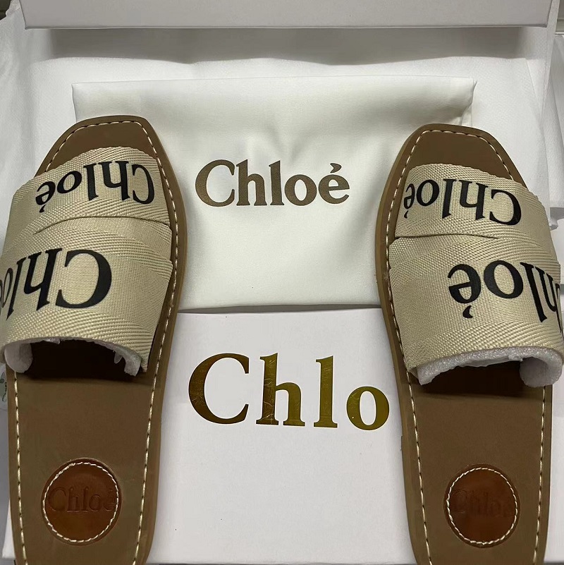 Chloe Women's canvas slippers Fashion women's slippers Chloe classic slippers SIZE 35-42