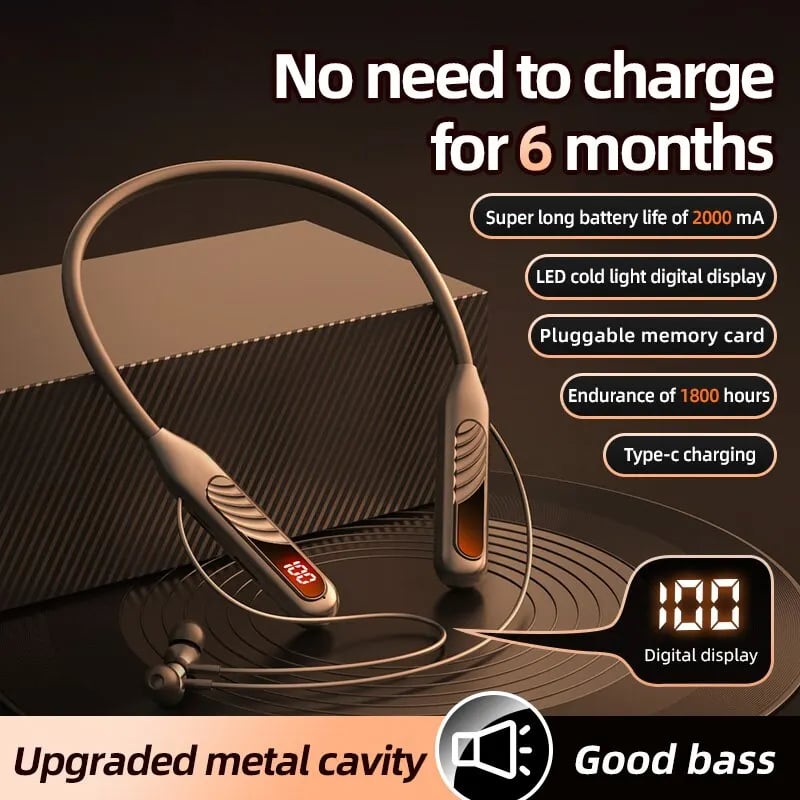 1800 Hours of battery life Wireless Bluetooth Earphones Headphones Outdoor Sports Headset Control Earbuds for Muisc