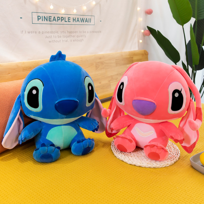 35-70cm Giant Size Lilo & Stitch Couple Models Cartoon Stuffed Plush Anime Plushs Toys Pendant Toy Pillow Kids Birthday Gift