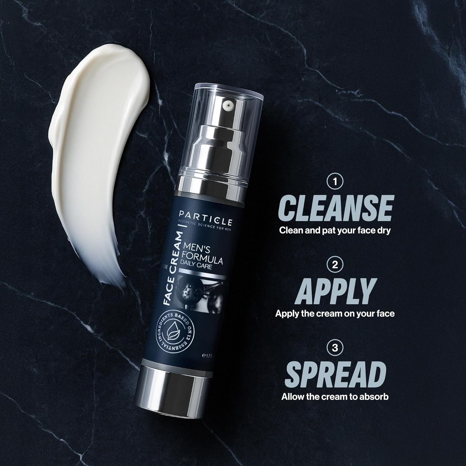 Particle 6-in-1 Face Cream for Men, Men’s Daily Hydrating Moisturizer with Vitamin C, Jojoba Oil, Vitamin E & Hyaluronic Acid, Skin Care Routine, Heal