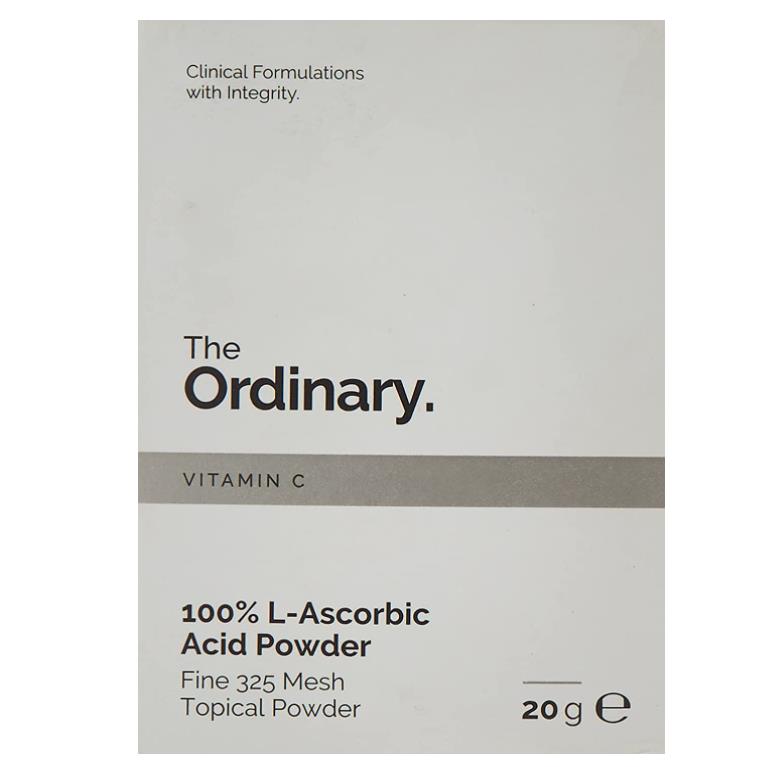 100% L-Ascorbic Acid Powder Vitamin C Antioxidant Brighten Skin Tone Face Makeup Ordinary Care Natural White Loose Powder