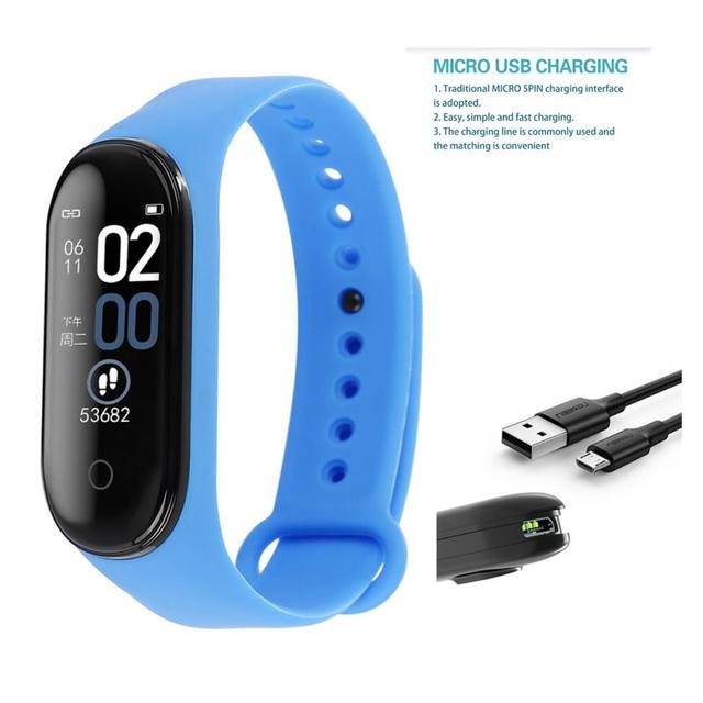 Rovtop M4 Smart Watch Band 4 Fitness Tracker Sport Watch Heart Rate Blood Pressure Smart watch Monitor Health black