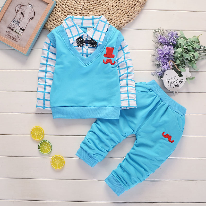 BibiCola spring autumn Baby Boy Clothes Set Children Clothing Sets Products Kids Clothes Baby Boys T-shirts+Pants 2PCS Tracksuit