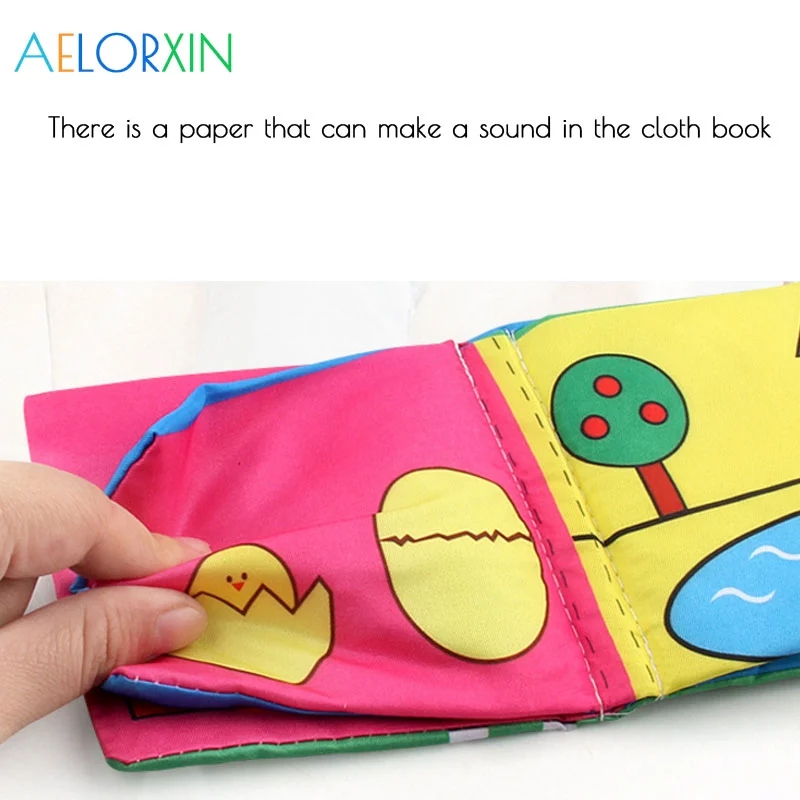 New Infant Educational Cloth Book Letter Pattern Cognitive Baby Toy Learning Infant Book Development Boys Girls Newborn Animal