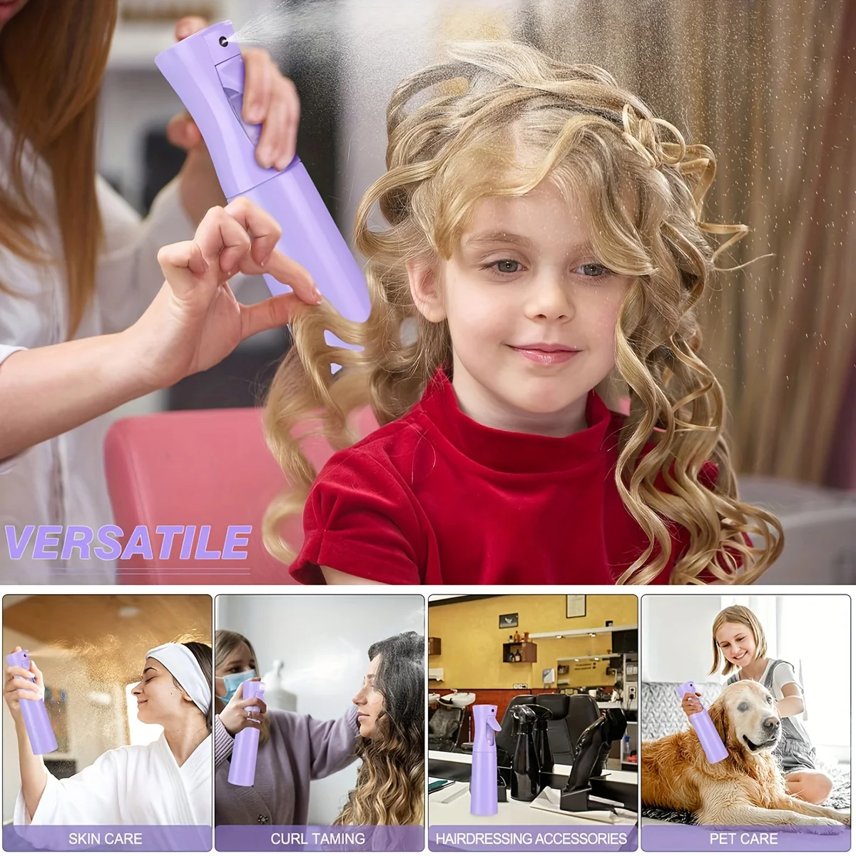 12pcs Complete Hair Styling Comb Set - Versatile Detangling & Teasing Combs, Edge & Rat Tail Brushes, Scalp Massager, Spray Bott