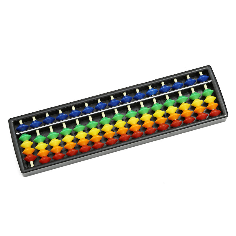 Portable Chinese 23 Digits Column Abacus Arithmetic Soroban Calculating Counting Math Learning Tool for Children