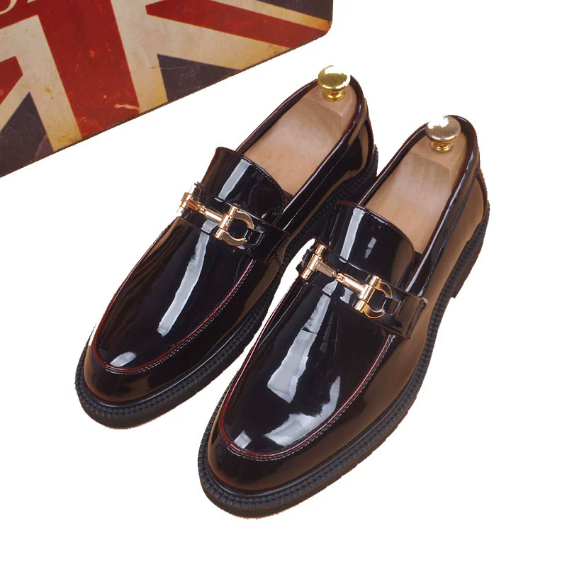 Men's Business Casual Shoes Spring Korean Edition Pointed Leather Shoes