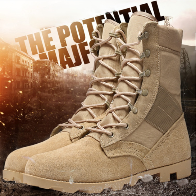 new Martin boots men's all-match high boots large size leather boots training shoes hiking shoes labor insurance shoes