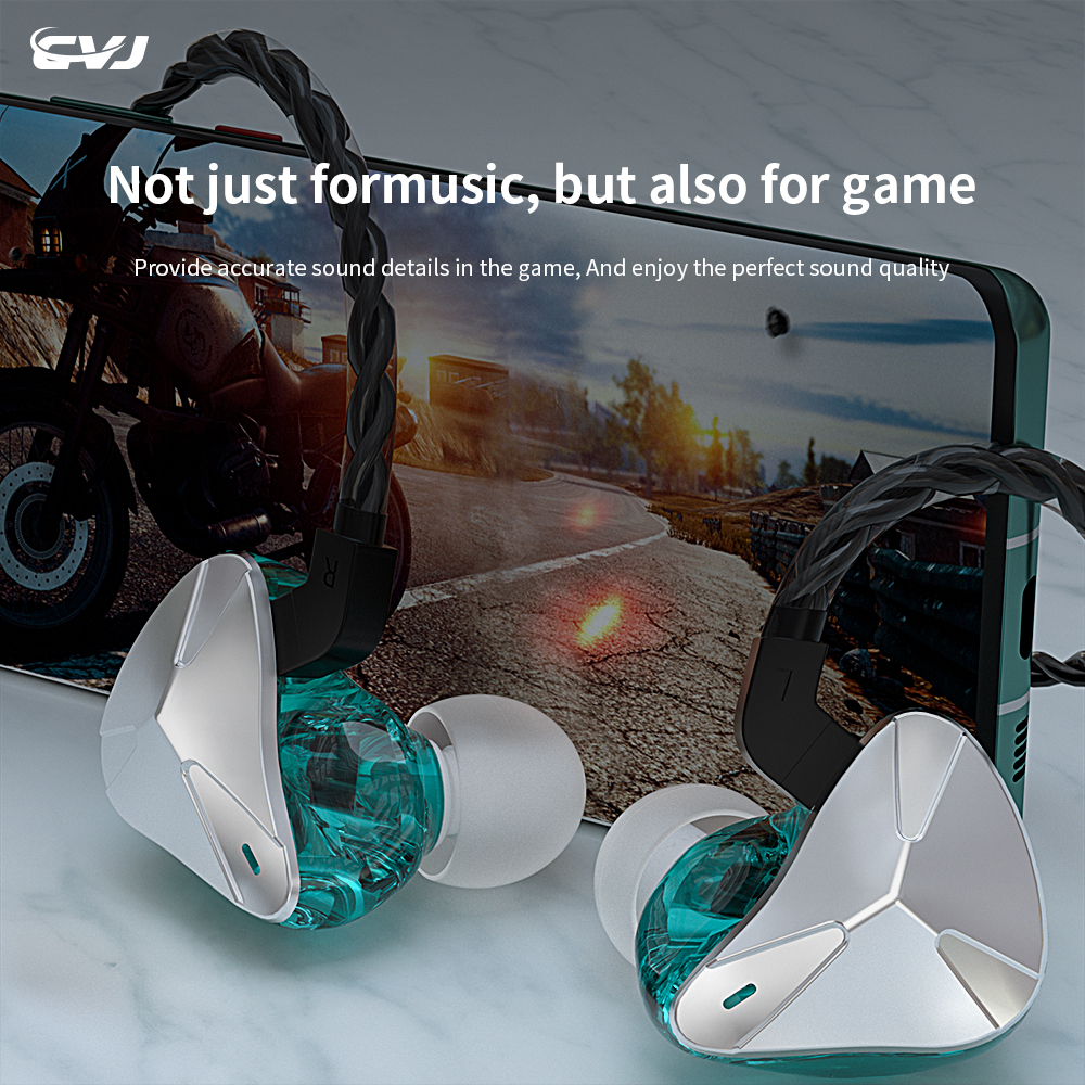 Newest CVJ Demon In Ear Earphone Dynamic DJ Monitor IEM Earbud HIFI Sport Noise Cancelling Headsets MT1 Angel Wings CSA CSE CSK