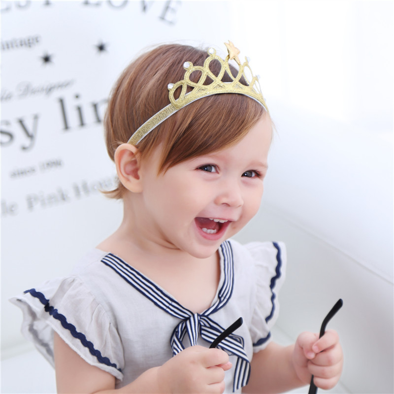 New Korean children's small five-star crown hair accessories hair band baby baby headwear