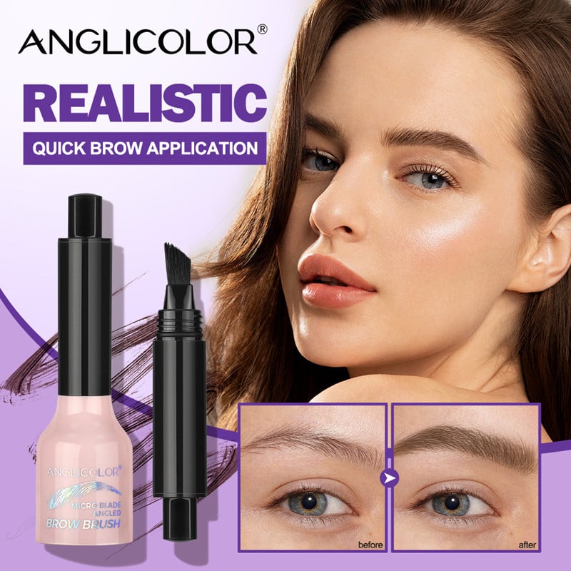 1PC 6-color Eyebrow Cream Large Brush Head Eyebrows Hairline Multi-purpose Non-smudge Makeup Press Wild Eyebrow Pencil