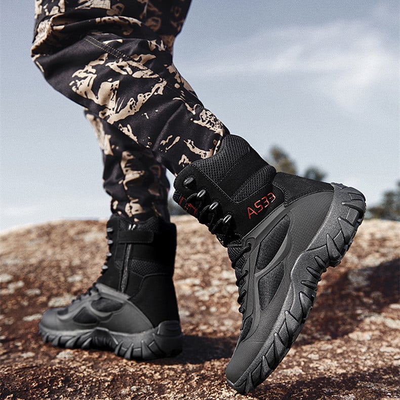 New Outdoor Hiking Boots Men Breathable Suede Desert Boots Training Boots Outdoor