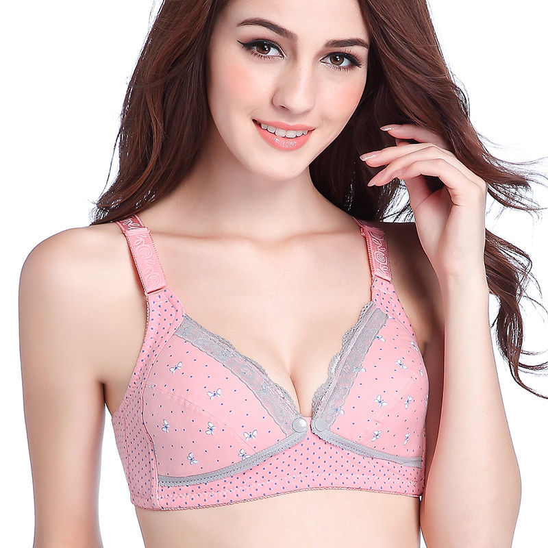 Maternity bra Women Maternity Cotton Adjustable Breastfeeding Bra Nursing Bra Adjustable Open Bra Underwear 34-42 C Cup