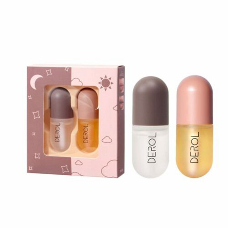 2pcs/set Lip Plumper Extreme Lip Gloss Maximizer Plump Volume Bigger Lip Moisturizing