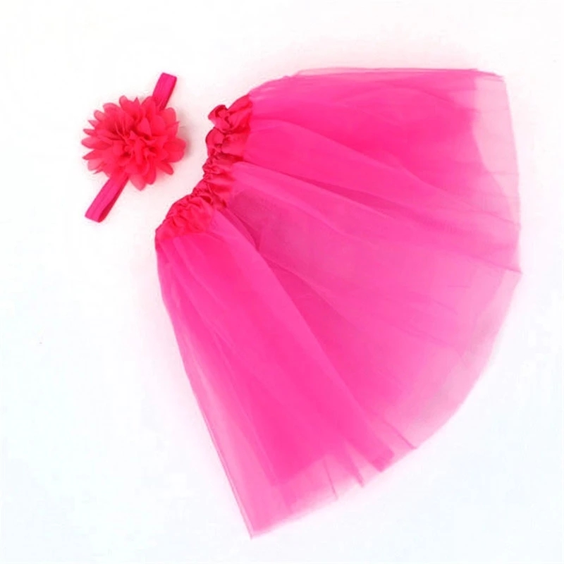 New candy color baby half dress children's bow hair belt princess skirt dance skirt set
