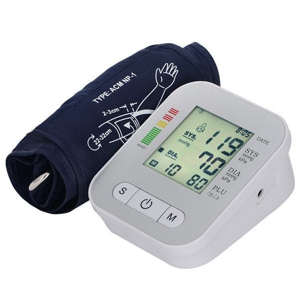Home Health Care Digital Lcd Upper Arm Blood Pressure Monitor Heart Beat Meter Tonometer Measuring Automatic Sphygmomanometers