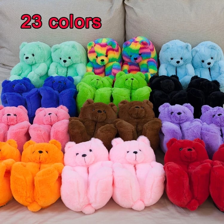Lovely Dog Plush Indoor Warm Winter Adult Shoes Cartoon Cute Animal Plush Toys for Girls Christmas Gift