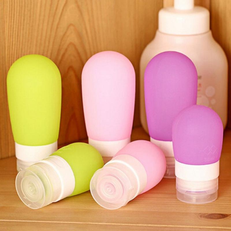 Travel Packing Bottle Press Bottle Empty Silicone Lotion Shampoo Bath Container Cosmetic Cream Travel 38ML