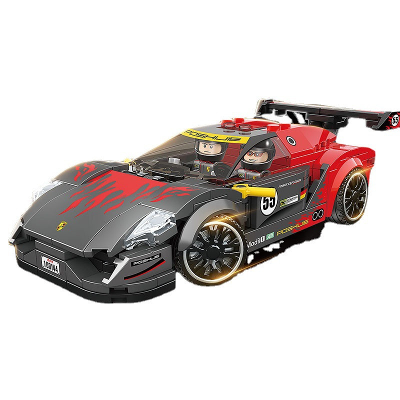 Quan Guan 100144 Compatible Lego Building Block Children's Toy Boy Porsche 918SRS Small Particle Building Block