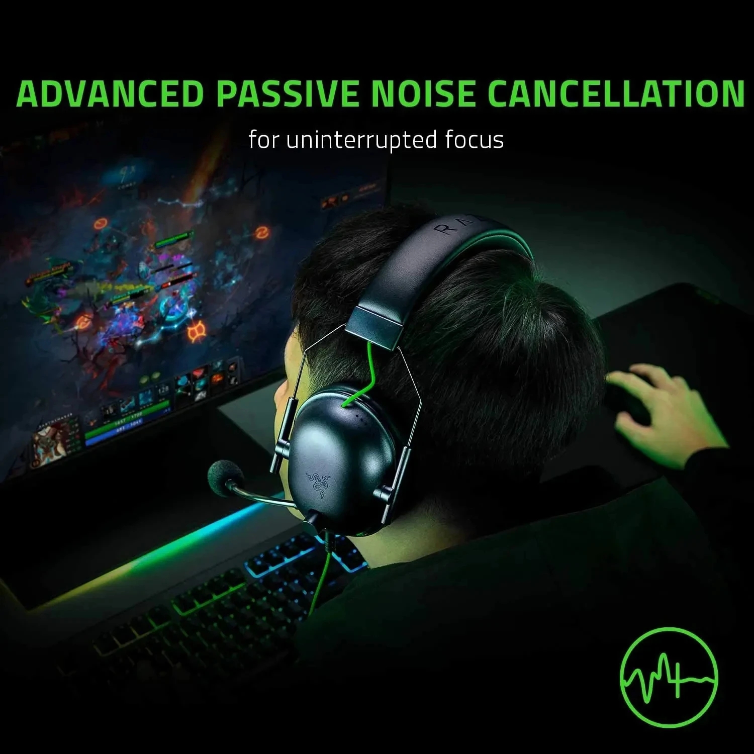 Razer BlackShark V2 X Wired Gaming Headset: 7.1 Surround Sound- Game For PS4,PS5, Nintendo Switch, Xbox