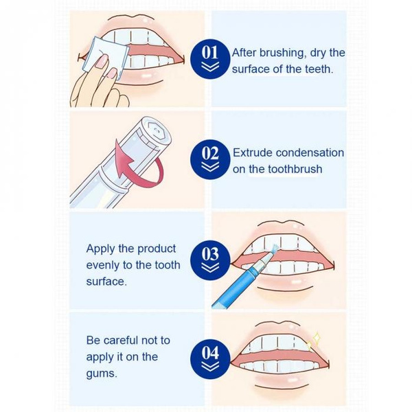 Teeth Whitening Gel Pen Oral Care Remove Stains Tooth Cleaning Tool Whitener Teeth Whitening Oral Hygiene Pen