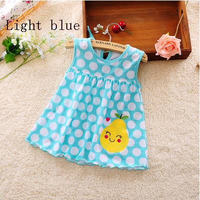 0-1 Year Old Baby L Dress Dress Skirt Female Flower Cotton Embroidery Princess Skirt