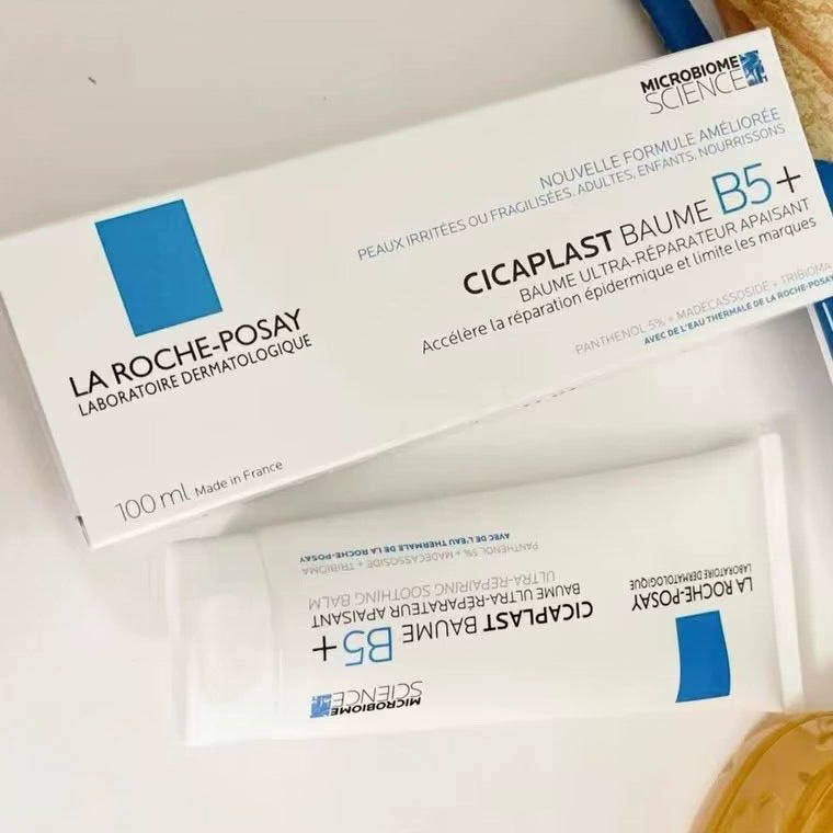 100ml La Roche Posa Cicaplast B5+ Moisturizer Repair Cream Soothes Redness Itching Nourishes Improve Skin Sunscreen Cream